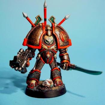 Chaos Marine Terminator - the Red Right Hand by Rob Jedi