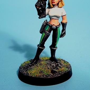 Danger Girl - Copplestone Future Wars mini by Rob Jedi