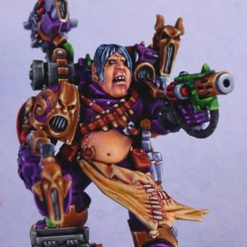 Slaanesh Chaos Marine by Commander Y