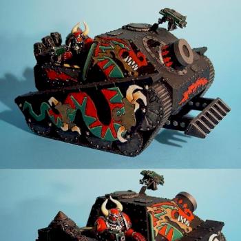 Chaos Marine Vindicator tank by Rob Jedi