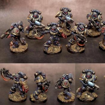 Crimson Fists Space Marines (Sternguard) by Dante77