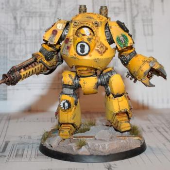 pre- heresy Imperial fists Contemptor by the damned artificer