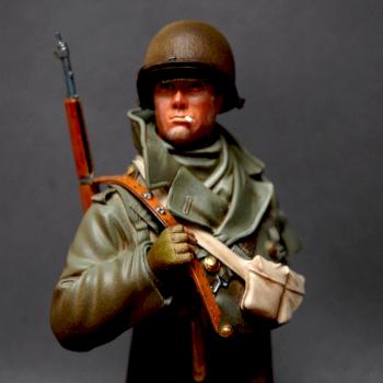 US Soldier Ardennes 1944 by Vinolata