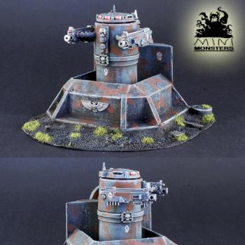 Space Marines Sentry Turret with Lascannons by dargo000