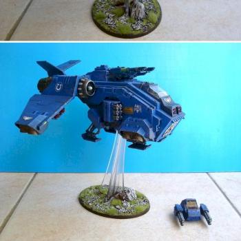 Ultramarines Stormraven Gunship by DioX