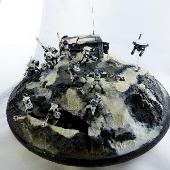 Evacuation!! Tau diorama by The 2 Black Dragons