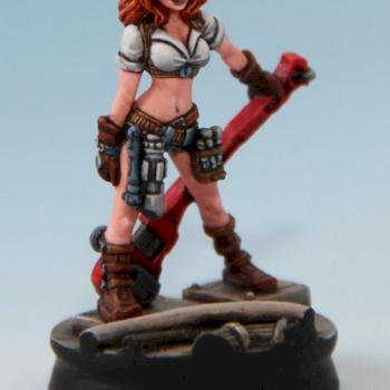 Maelee the Mechanic (bombshell miniatures - Counterblast) by Astorderire