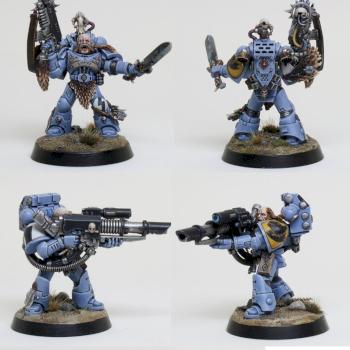 Space Wolves Long Fangs Squad by munger