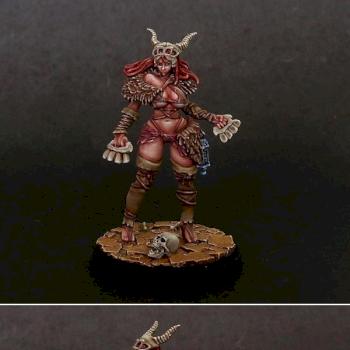 Kingdom Death Primal Huntress by JerzyK