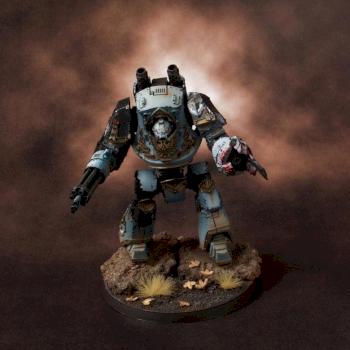 Luna Wolves Relic Contemptor Dreadnought by highelf