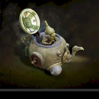 Goblin & the Steampunk Teapot by Anastasios