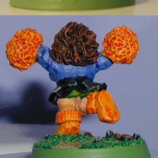 Bloodbowl Dwarf Cheerleader by Jon Brittan