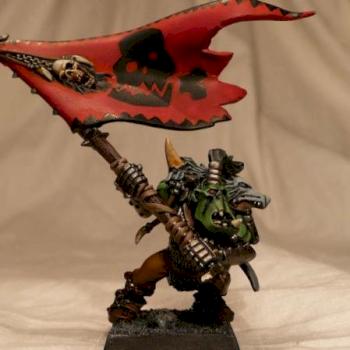 Orc Battle Standard Bearer by markoseugene1