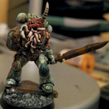 Posessed Chaos Space Marine of Nurgle by Plaguelord