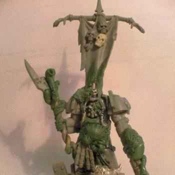 Nurgle/Death Guard Sorcerer in Terminator Amour (WIP) by Plaguelord