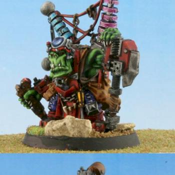 Ork Big Mek w/Kustom Force Field by Sukigod