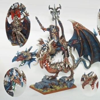 Chaos Lord on Dragon by Ivar Woden