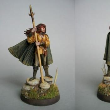 "Alariel" - Female Ranger with Spear by Shades