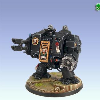 Black Templars Dreadnought by leprechaun studio