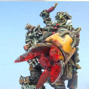 Ork Kommando Nob by DrEvilmonki