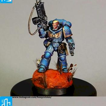 Primaris Ultramarines Intercessor Sergeant by HooY