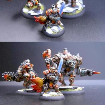 Mercenary Battlegroup: Magnus and his custom Warjacks by Pydracor