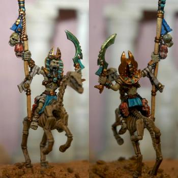 Tomb King  mounted Liche Priest by warhammerlord soth