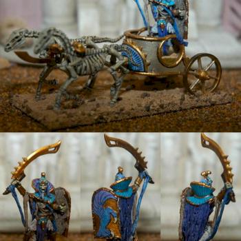 Tomb King Prince in Chariot by warhammerlord soth