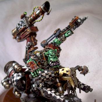 FW conversion: warboss on bike by Pestie