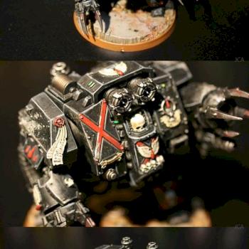 Blood Angels Death Company Dreadnought by Johnnyhorse