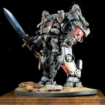 Space Marine in Nemesis Dreadknight Armor by griffongames