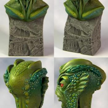 Silurian (lizard man) bust by Sproket