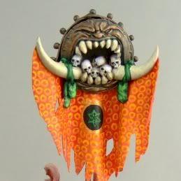 Ogre Kingdoms Chaos Irongut Banner Bearer by BeastMum