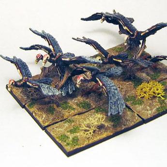 Warmaster (10mm) Tomb King Giant Vultures by legdba