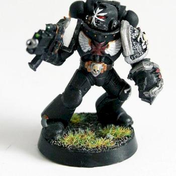 Black templar death watch power fist by michaelharmon