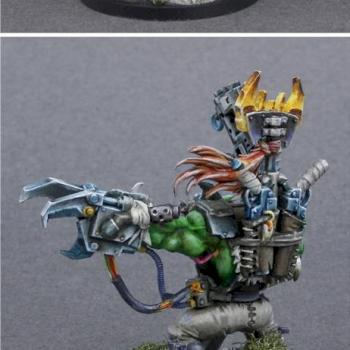 Ork Warboss with power claw by Shawn R. L.