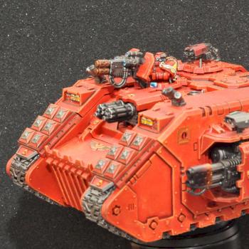 Blood Angels Land Raider Redeemer by DarianZG