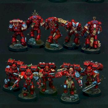 Blood Angels Assault Squad by HopeRiver