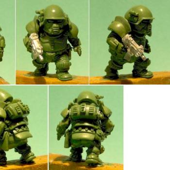 Medium Armoured Scrunt Green by bolley