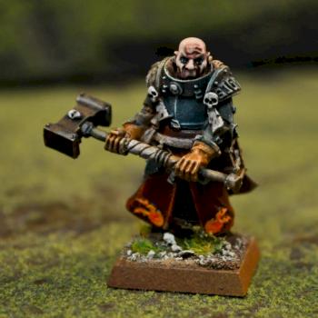 Empire Warrior Priest with Great Weapon by bluetablepainting