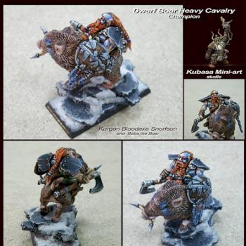 Dwarf - Boar Heavy Cavalry ( betther photos ) by Kubasa