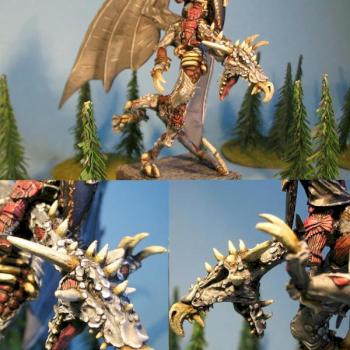 Abhorash, Blood dragon Lord on zombie dragon(more photos) by KreoL