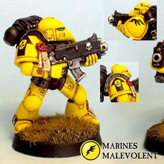 Marines Malevolent - tactical marine by Chaplain Desmodus