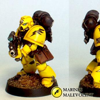 Marines Malevolent - tactical marine by Chaplain Desmodus