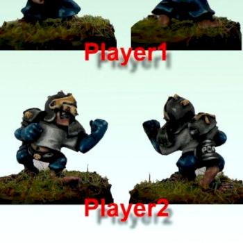 4 HALFLING PLAYERS ( blood bowl ) by TyronMagda