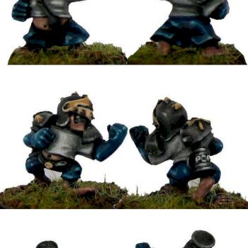 Blood Bowl: 4 halfling players (closer) by TyronMagda