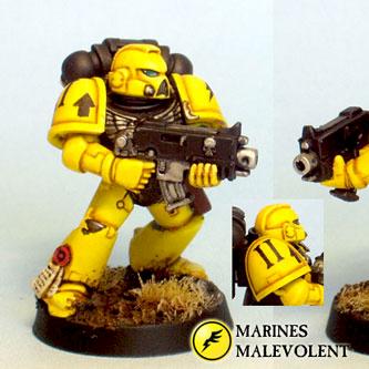 Marines Malevolent - tactical marine by Chaplain Desmodus