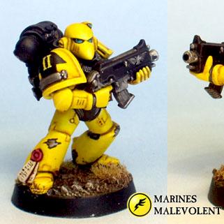 Marines Malevolent - tactical marine by Chaplain Desmodus