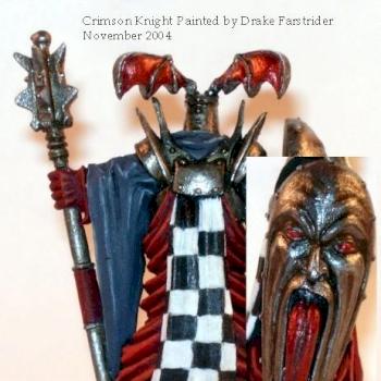 Crimson Kight Back and sheild views by Drake Farstrider