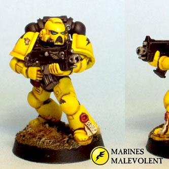 Marines Malevolent - tactical marine by Chaplain Desmodus